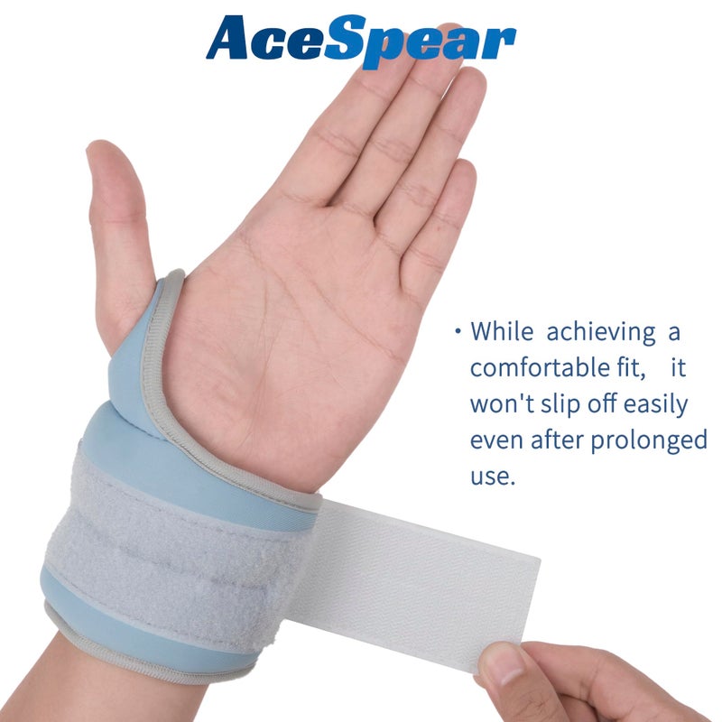 AceSpear Wrist Weights with Thumb Loops Lock for Men Women 1lb*2 2lbs*2 3lbs*2 Ankle Weights Weighted Gloves for Running Strength Training Walking Exercises (Blue, 3 lbs x 2) - Image 5